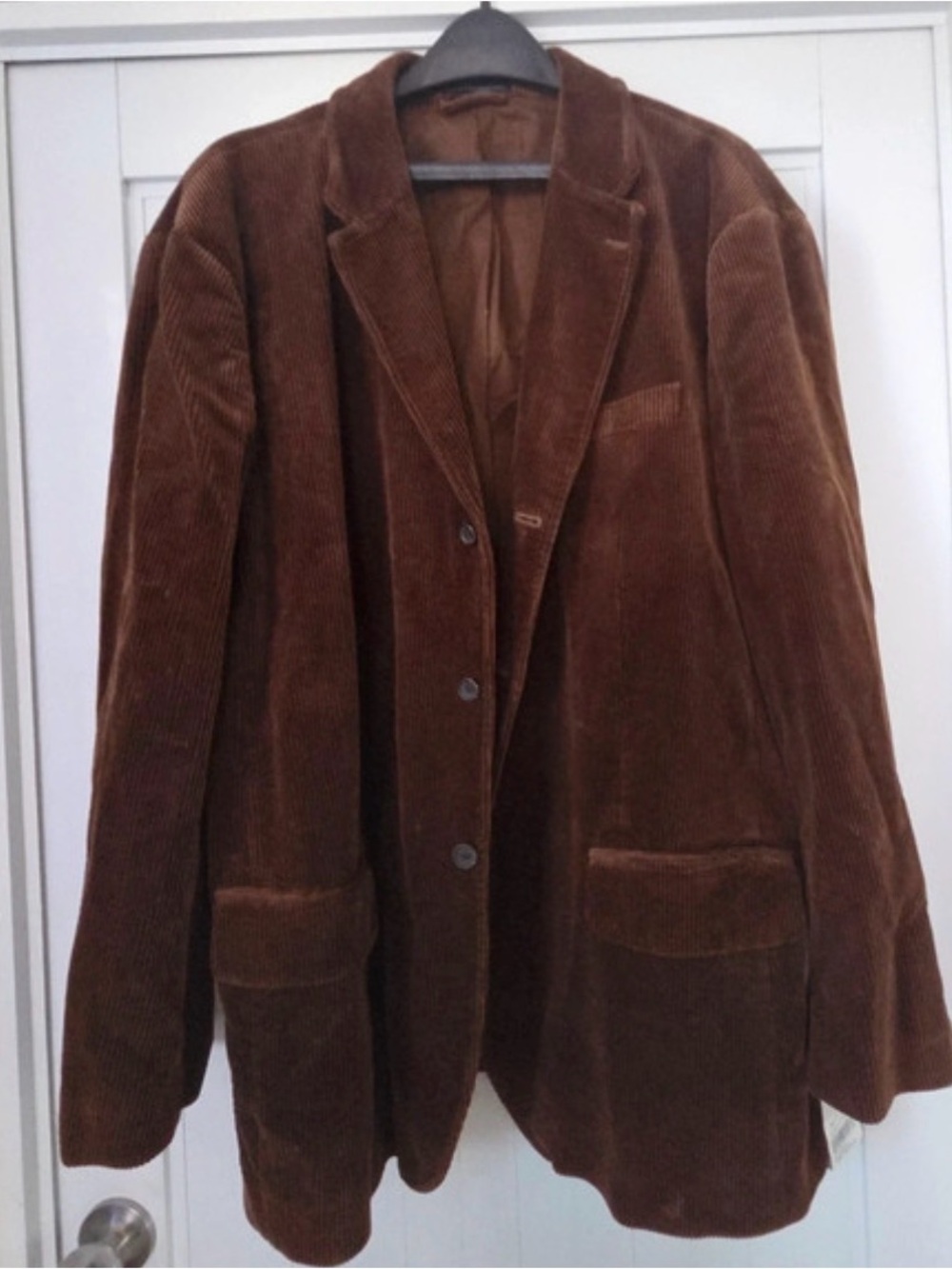 VTG POLO RALPH LAUREN Blazer XXL Corduroy Jacket Sport Coat 3-Button Brown NWT